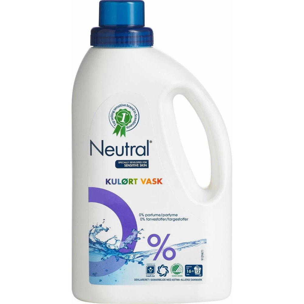Neutral Flydende Vaskemiddel - Color 1,0 L 1 Neutral Flydende Vaskemiddel - Color 1,0 L