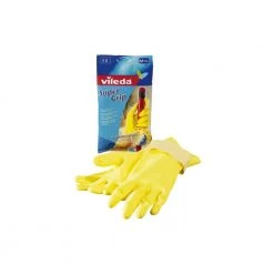 Borup Kemi A/S Vileda Gummihandske Super Grip Gul Str. M