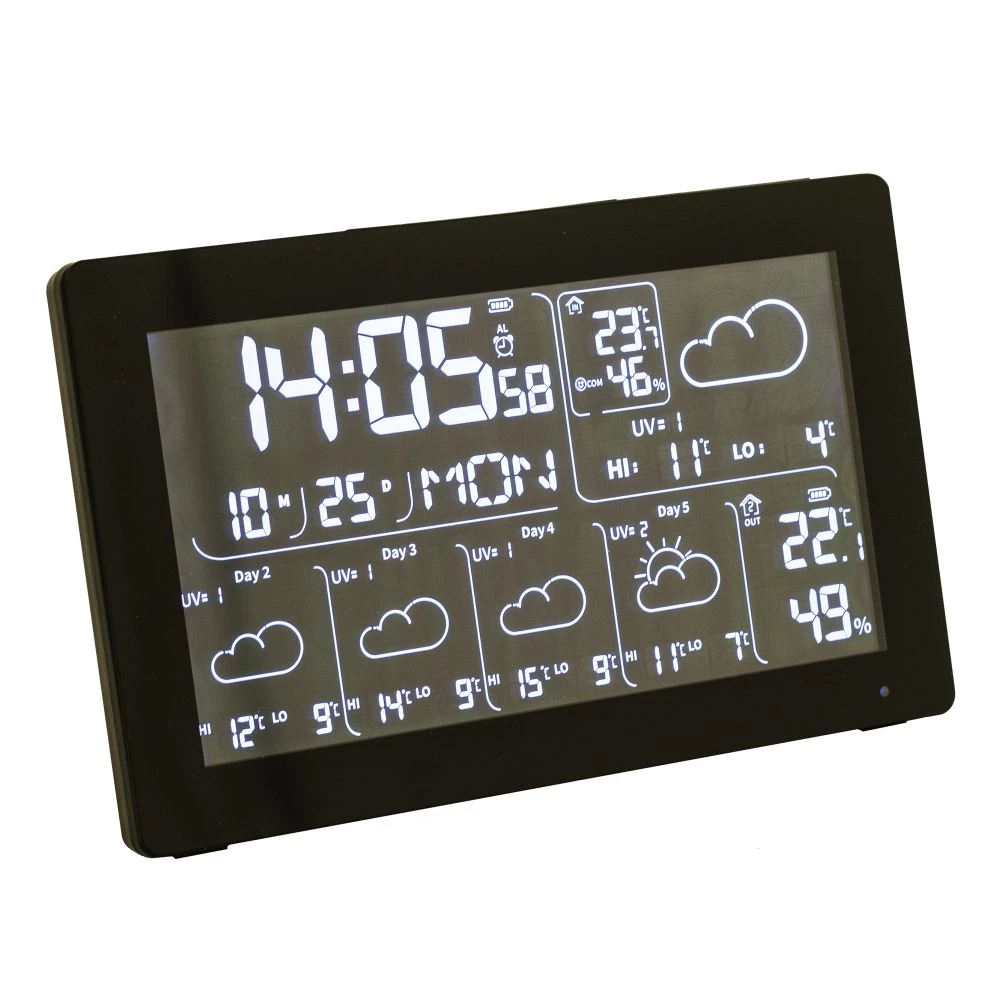 VENTUS Vejrstation Med 5 Dages Vejrudsigt, Wifi 1 VENTUS Vejrstation Med 5 Dages Vejrudsigt, Wifi