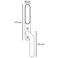 Secuyou Smart Lock - Højre Greb Elektronisk Dørlås - Til Indvendig Montering -homeshop Salgsbutik unnamed file 290