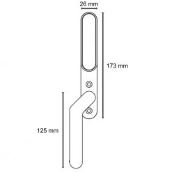 Secuyou Smart Lock - Højre Greb Elektronisk Dørlås - Til Indvendig Montering -homeshop Salgsbutik unnamed file 291