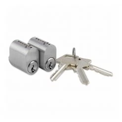 Jasa Cylinder 6-stift Oval 2 Stk. Matnikkel - 13571