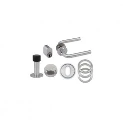 Jasa Kombisæt L-form 19mm Greb,vrider, UniCylRinge, Dørstop & Cyl. - 13398