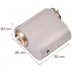 Home>it Home-it Oval Cylinder Med 7 Stifter Med 3 Nøgler (1 Stk)