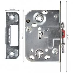 Home>it Home-it ASSA Låsekasse Indendørs Med 1 Nøgle Og Skruer Elforsinket