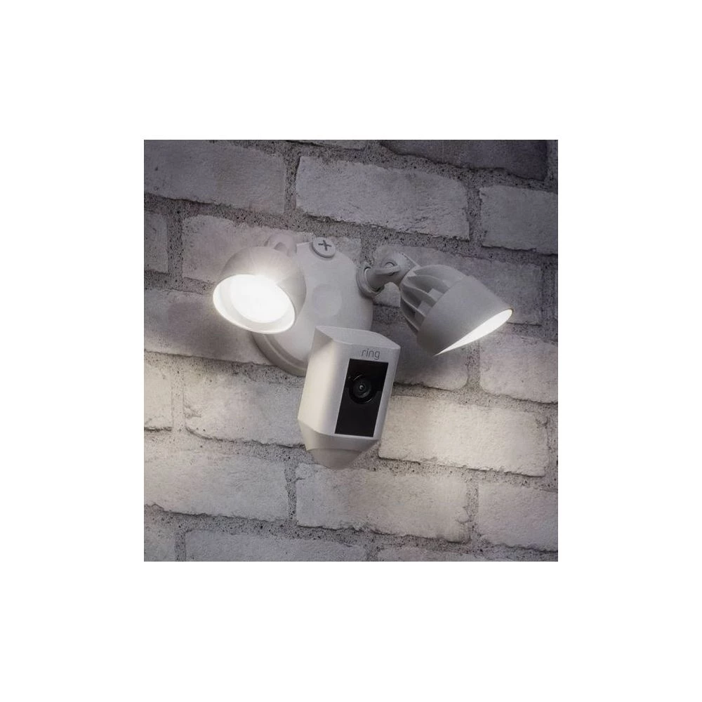 Ring Floodlight Overvågningskamera Hvid 2 Ring Floodlight Overvågningskamera Hvid - Billede 2